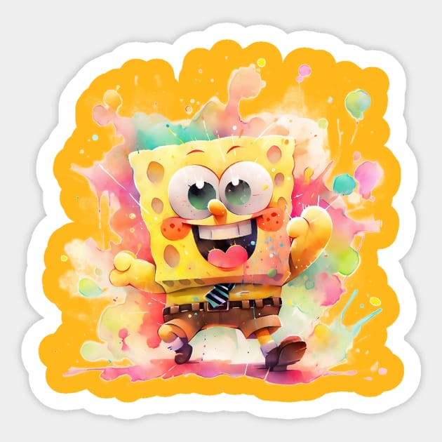 SPONGEBOB COLOR SPLASH Sticker by Drank